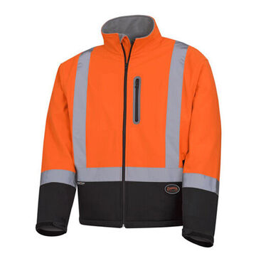 Veste de sécurité à résistance mécanique, unisexe, grand, orange haute visibilité
