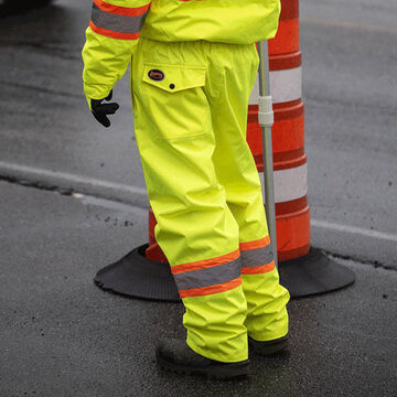 Work Pant Traffic Men, Hi-viz Orange, 450 Denier Oxford Polyester