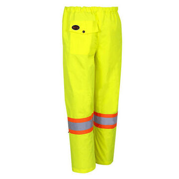 Pantalon de travail Traffic, homme, orange haute visibilité, polyester Oxford 450 deniers