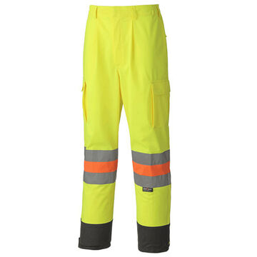 Pantalon de travail Traffic, Homme, Hi-Viz Jaune, Vert, Tricot Polyester