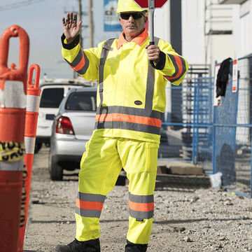 Traffic Work Pant, Men, Hi-Viz Yellow, Green, Tricot Polyester