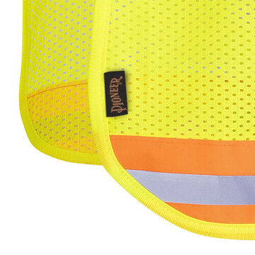 Hard Hat Sun Shade, One-Size Fit All, Yellow, Polyester