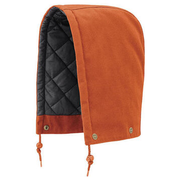 Rain Rain Hood, One-Size Fit All, Orange, 100% Cotton Duck Canvas, 0.47 lb