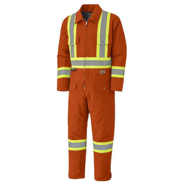 Duck Coverall, Orange, Cotton