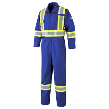 Safety Coverall, Size 46, Royal Blue, 88% Premium Cotton/12% High Tenacity Nylon