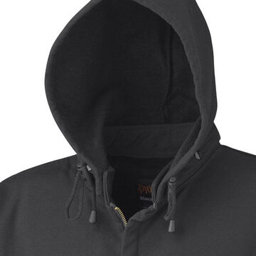 Flame Resistant Safety Hoodie, 3XL, Black, 100% Cotton