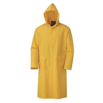 Rain Coat, 2XL, Yellow, PVC/Polyester