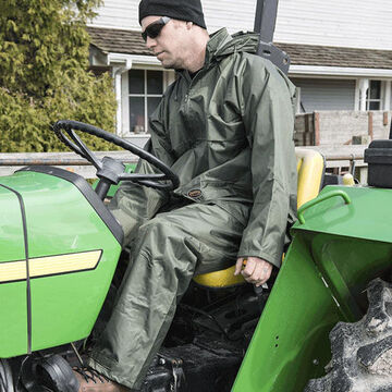 Bib Pant Waterproof Green, 420 Denier Oxford Polyester