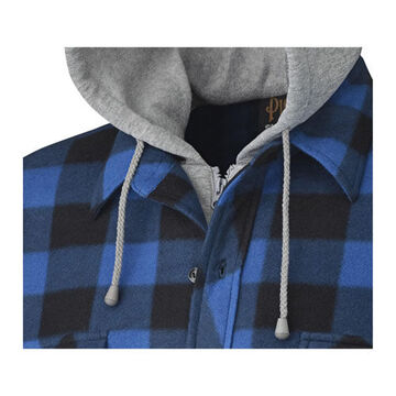 Chemise à capuche, unisexe, noir, polaire, doublure en polaire Boa