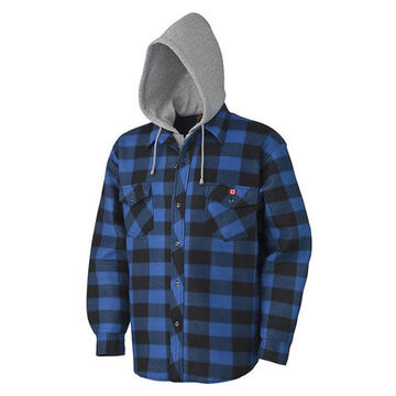 Chemise à capuche, unisexe, noir, polaire, doublure en polaire Boa