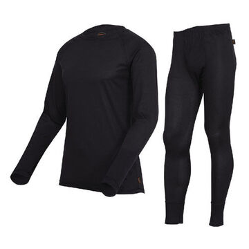 Underwear Set Quick-dry And Moisture Wicking Black, 100% Premium Polyester