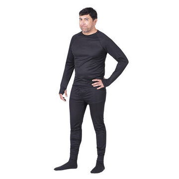 Quick-Dry and Moisture Wicking Underwear Set, Large, Black, 100% Premium Polyester