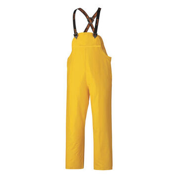 Waterproof Lightweight Safety Rain Suit, XL, Yellow, Polyester, PVC