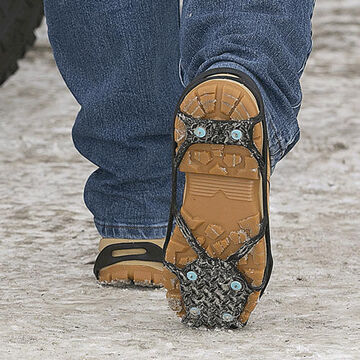 Spikes Traction Aid Footwear, Unisex, 100% Natural Rubber, Black