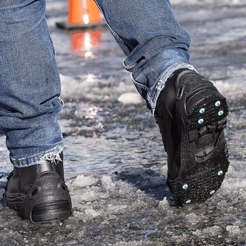 Ice Cleats All Purpose Unisex, 100% Natural Rubber, Brown
