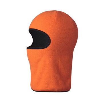 Balaclava Hat Winter Liner, Universal, Black, Hi-Viz Orange, Micro Fleece