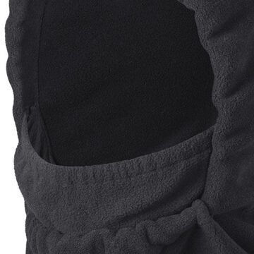 Single-layer Micro Fleece Hood, One-Size Fits All, Black