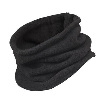 Medium Weight Neck Warmer, Universal, Black, 2-Layer Micro Fleece