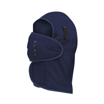 Fleece-lined Hat Liner, Universal Size, Fleece Lined, Poly/Cotton Twill, Navy Blue