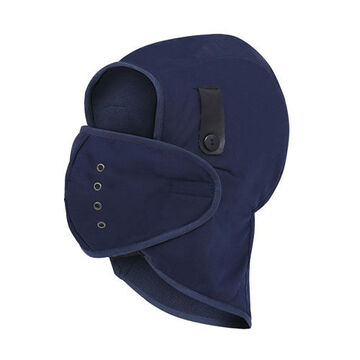 Fleece-lined Hat Liner, Universal Size, Fleece Lined, Poly/Cotton Twill, Navy Blue