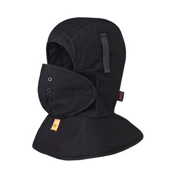 Flame Resistant Hat Liner, Universal, Poly/Cotton Twill, Black