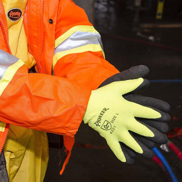 Gloves, Hi-viz Yellow, Green, Acrylic