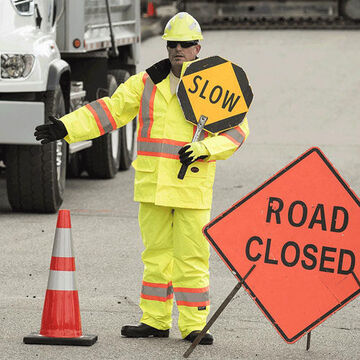 Safety Cone Flexible, 28 In Ht, Orange, Premium Pvc