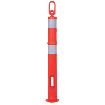 Loop Top Delineator Post, 44 in ht, Orange