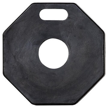 Delineator Base, Rubber, Black, 11 lb