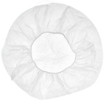 Disposable Bouffant, 21 in, White, Polypropylene