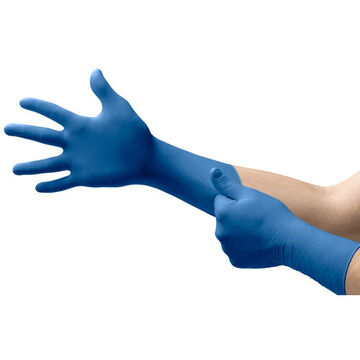 Disposable Exam Gloves, Blue, Nitrile