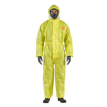 Coverall, X-Large, Yellow, Non-Woven