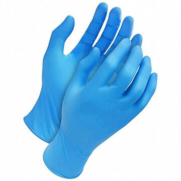 Disposable Gloves Food Grade, Tri-polymer Palm, Blue, Tri-polymer