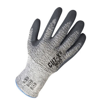 Coated Gloves, 4X-Large, Gray, HPPE