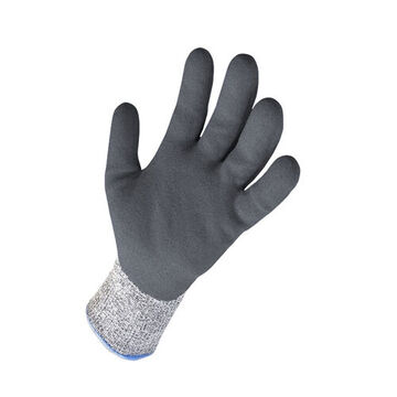 Coated Gloves, 4X-Large, Gray, HPPE
