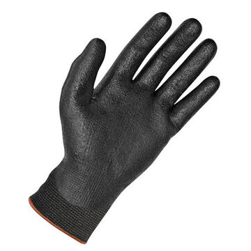 Coated Gloves, Foam Nbr Palm, Black, Kevlar Shell