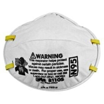 Respirator Particulate Disposable, Small, N95, 95% Efficiency, White