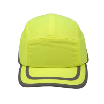 Baseball Bump Cap, Universal Hat, High Visibility Lime, Cotton, Polyester