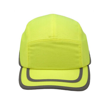 Casquette anti-heurt de baseball, chapeau universel, citron vert haute visibilité, coton, polyester