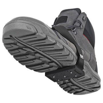 Ice Cleats Mid-sole, Unisex, Polymer Blend, Tungsten Carbide Spike, Elastic Strap, Black