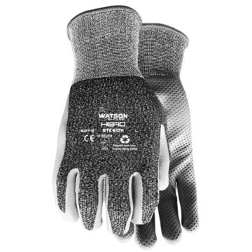 Hero Coated Gloves, Foam Nitrile Palm, Gray, Left And Right Hand, Foam Nitrile