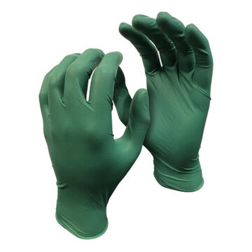 Disposable Gloves, Green, Nitrile