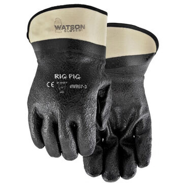 Rig Pig Coated Gloves, One Size, Black, Cotton