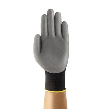 Ergonomic, Light-duty, Multi-purpose Gloves, Polyurethane Palm, Gray, Left And Right Hand
