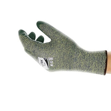 Gloves Medium-duty, Nitrile Palm, Green, Yellow, Left And Right Hand