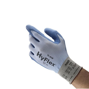 Gloves Light-duty, Polyurethane Palm, Blue, Left And Right Hand