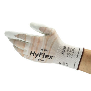 Ergonomic, Light-duty, Multi-purpose Gloves, Foam Nitrile Palm, White, Left And Right Hand