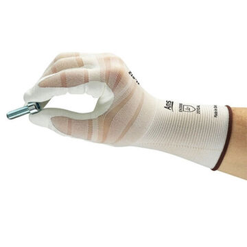 Ergonomic, Light-duty, Multi-purpose Gloves, Foam Nitrile Palm, White, Left And Right Hand
