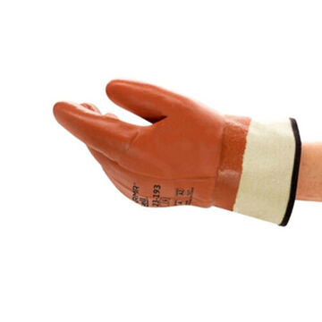 Gloves Heavy-duty, No. 10, Pvc Palm, Brown