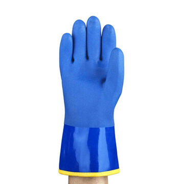 Gloves, Blue, Left And Right Hand, Pvc